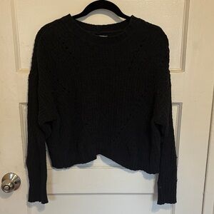 American Eagle Outfitters Black Crew Neck Sweater